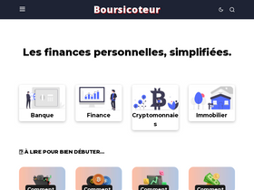 'boursicoteur.co' screenshot