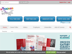 'successatschool.org' screenshot