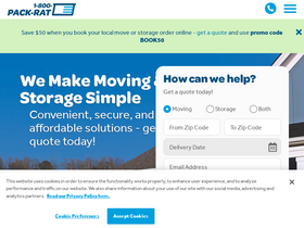 '1800packrat.com' screenshot