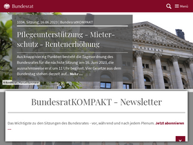 'bundesrat.de' screenshot