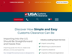 'usacustomsclearance.com' screenshot