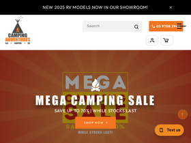 campingadventuresoz.com.au homepage screenshot