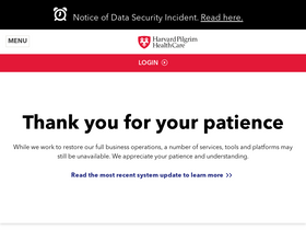 'harvardpilgrim.org' screenshot
