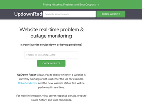'updownradar.com' screenshot