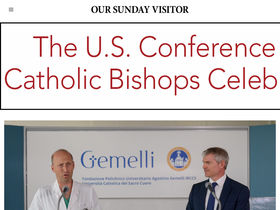 'oursundayvisitor.com' screenshot