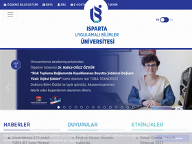 'isparta.edu.tr' screenshot