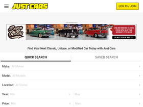 'justcars.com.au' screenshot