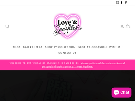 loveandsparkles.co.za homepage screenshot