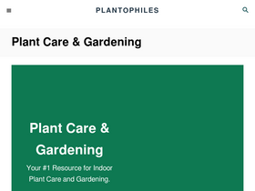 'plantophiles.com' screenshot