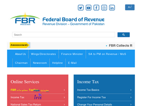 'fbr.gov.pk' screenshot