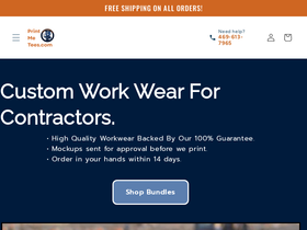 printmetees.com homepage screenshot