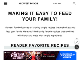 'midwestfoodieblog.com' screenshot