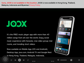 'joox.com' screenshot