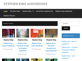 'stephenkingaudiobooks.com' screenshot