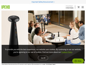 'ipevo.com' screenshot