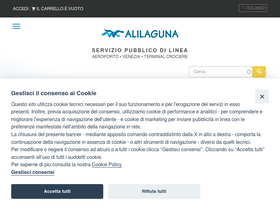 'alilaguna.it' screenshot