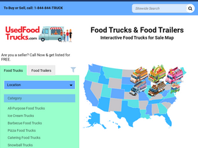 'usedfoodtrucks.com' screenshot