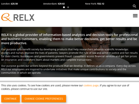 'relx.com' screenshot