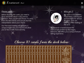 'evatarot.net' screenshot