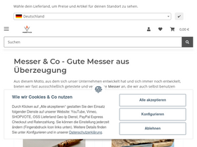 'messerundco.de' screenshot