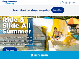 'kingsdominion.com' screenshot
