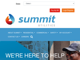 'summitutilities.com' screenshot