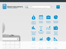 'goodcalculators.com' screenshot