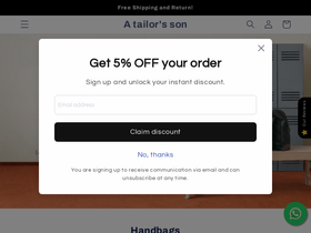 atailorson.com homepage screenshot
