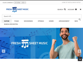 'freshsheetmusic.com' screenshot
