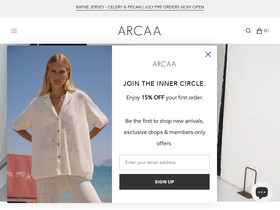 arcadiamovement.com homepage screenshot