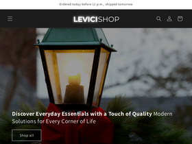 Levicishop website screenshot