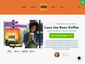 leanjoebean.com homepage screenshot