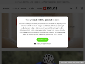 'kalas.cz' screenshot