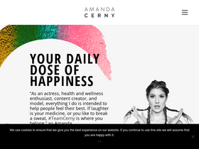 'amandacerny.com' screenshot