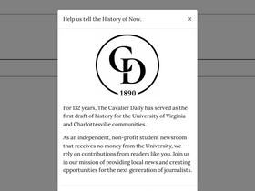 'cavalierdaily.com' screenshot