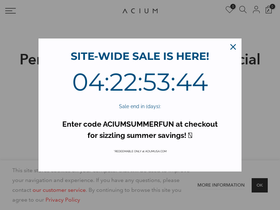 aciumusa.com homepage screenshot
