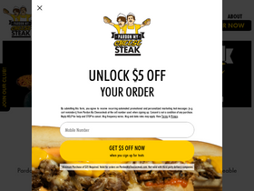 'pardonmycheesesteak.com' screenshot