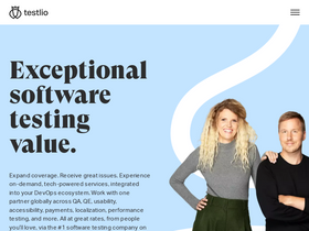 'testlio.com' screenshot
