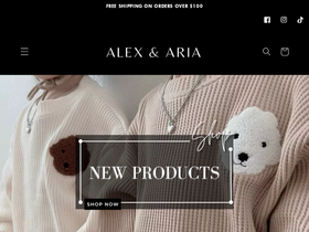 alexandaria.com homepage screenshot