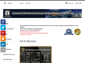 'cadblocksdownload.com' screenshot
