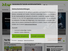 'htw-berlin.de' screenshot