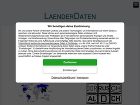 'laenderdaten.de' screenshot