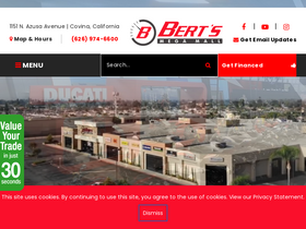 'bertsmegamall.com' screenshot