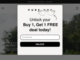 Pure Vue homepage screenshot