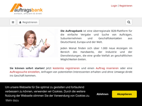 'auftragsbank.de' screenshot
