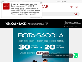'oscarcalcados.com.br' screenshot