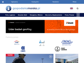 'gospodarkamorska.pl' screenshot