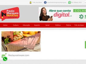 'paulomarquesnoticias.com.br' screenshot