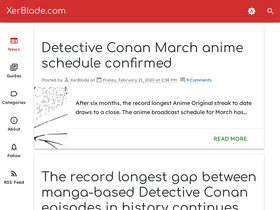 'xerblade.com' screenshot