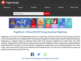 'paglasongs.com' screenshot